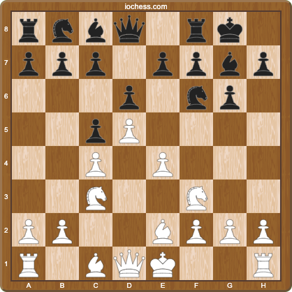 King's Indian Defense middlegame position used to illustrate pattern chunking in blindfold memory